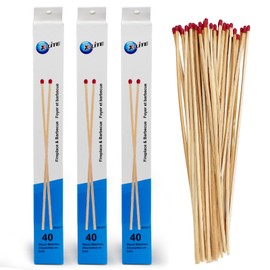 Extra Long Safety Matches - 11 Inches, Ideal for Fireplace, Candles, Indoor & Outdoor Grill, BBQ