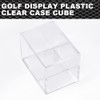 CNNELL Golf Ball Display Plastic Clear Case Cube Square Stackable