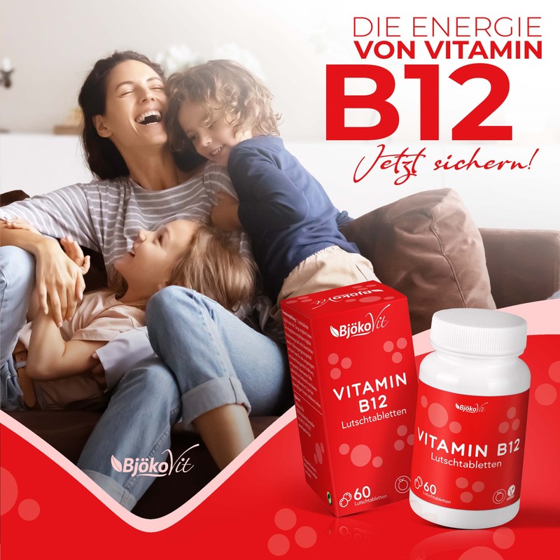 BjökoVit Vitamin B12 Lozenges - Methylcobalamin - 500 mcg -