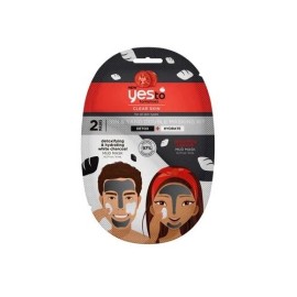 Yes To Tomatoes Clear Skin Yin & Yang Double Masking Kit, Detox and Hydrate