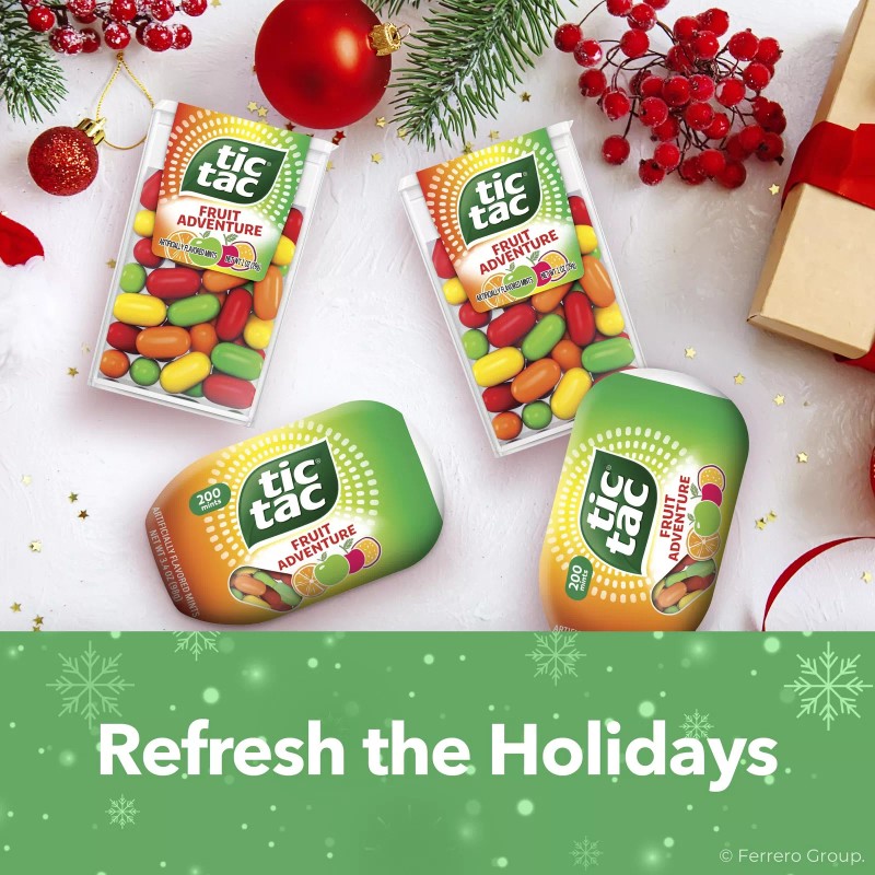 Tic Tac Fruit Adventure Mints 3.4 Ounce Pack of 4