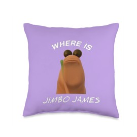 Where is Jimbo James? Funny Marcus the worm VR Chat Robert Throw Pillow