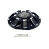 Ballistic Panther / Ballistic MATTE Black Chrome Wheel Center Cap