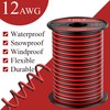 100FT 12 Gauge Wire, 2 Conductor Red & Black Electrical