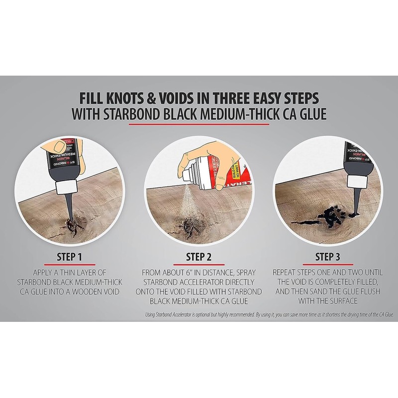 STARBOND 2 oz Black & 2 oz Brown Medium-Thick Super