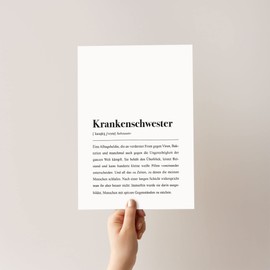 Nurse Definition: A4 Poster