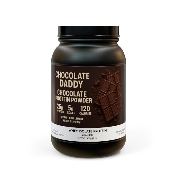Chocolate Daddy Protein Powder 2lbs Whey Isolate Protein Supplement (907g,