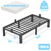 FUIOBYVV 12 Inch Twin XL Bed Frame with Rounded Corner