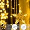 BLOOMWIN Light curtain star light chain curtain, USB 8 modes,
