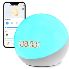 Homidy Ready to Rise Children's Sleep Trainer, Night Light, Alarm Clock, White Noise for Nursery or Soother, Toddler & Kids Bedroom (5nd Gen Upgrade)