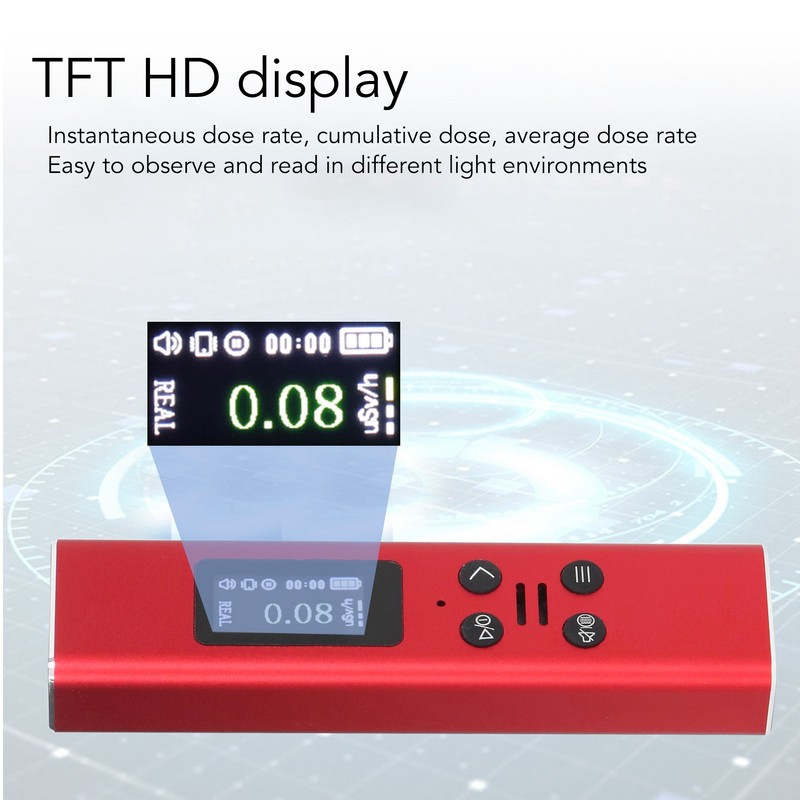 Geiger Counter USB Charging with TFT HD Display 400mAh Nuclear