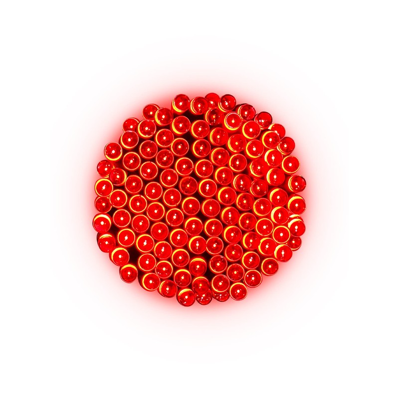 2 Pack Solar String Lights Outdoor, 200 LED Extra-Long 72FT