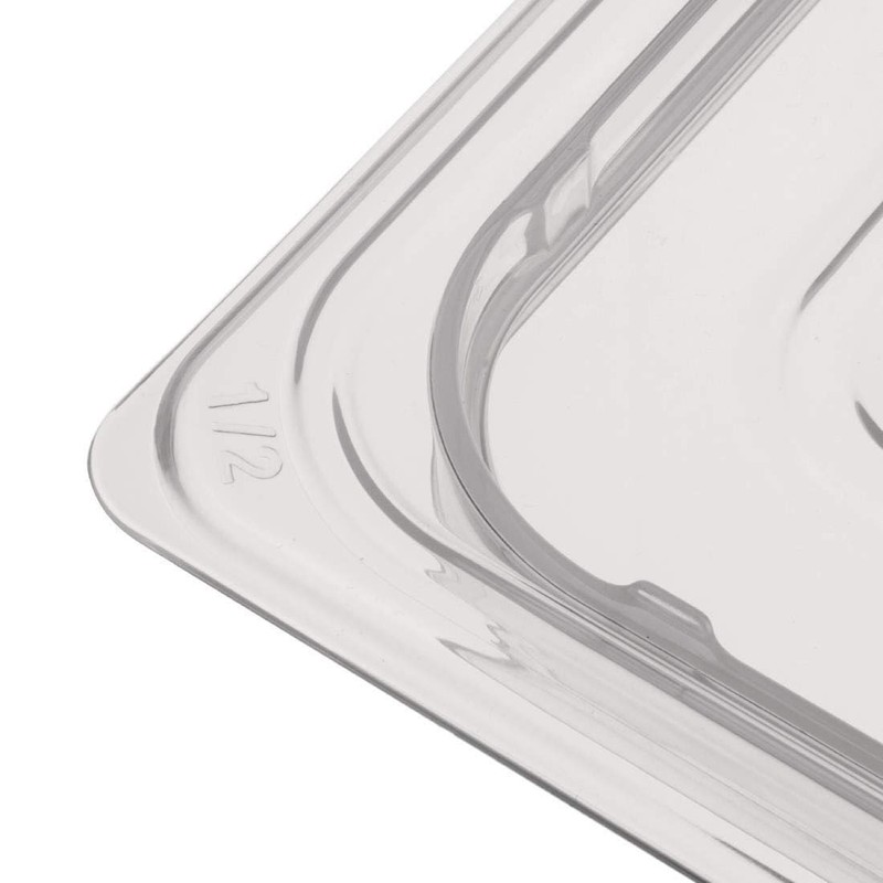 Nisbets Essentials 1/2 Gastronorm Clear Lid - Polypropylene - Dishwasher