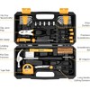 62-Piece Household Tool Set：Small Basic Home Tool Kit with Plastic