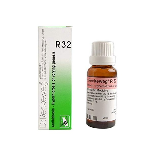 Dr.Reckeweg Germany R32 Excessive Perspiration Hyperhidrosis Of Varying Genesis Pack Of 3 by Dr. Reckeweg