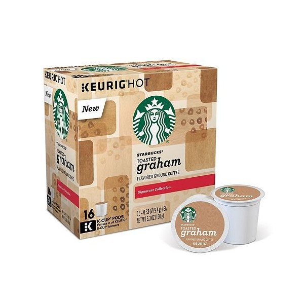 Starbucks Coffee Toasted Graham 16 Count Single Cup Pods