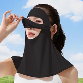 Face Covering,Anti-UV Sun Face Cover - Adjustable Ear Straps Cooling Washable with Drinking Hole Neck Guard for Golf Fishing Farming Cycling Gardening Field Work Running