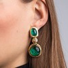 Kenneth Jay Lane Satin Gold Clip-On Button or Drop Earrings