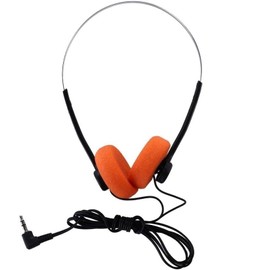 Tnyvm Orange Retro On Ear Headphones, Wired Stereo Headphones, Lightweight Portable with Adjustable Headband, Over-Ear Open-Ear and Earbuds, On-Ear Headphones