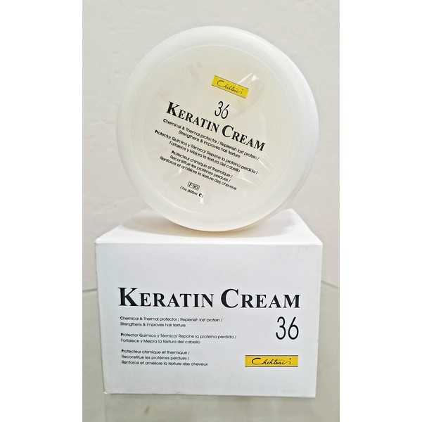 Chihtsai No.36 Keratin Cream (17oz/500ml) - Chemical & Thermal protector / Replenish lost protein/ Strengthens & Improves hair texture