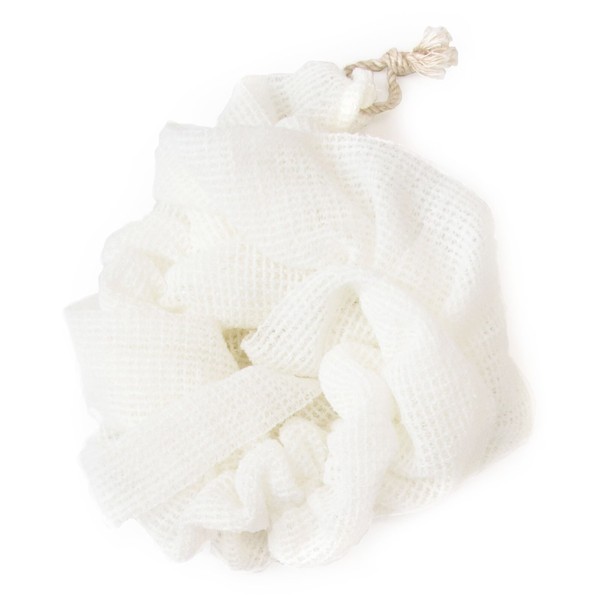 OKA PLYS Base Epi Foaming Body Towel, White, Approx. 11.0