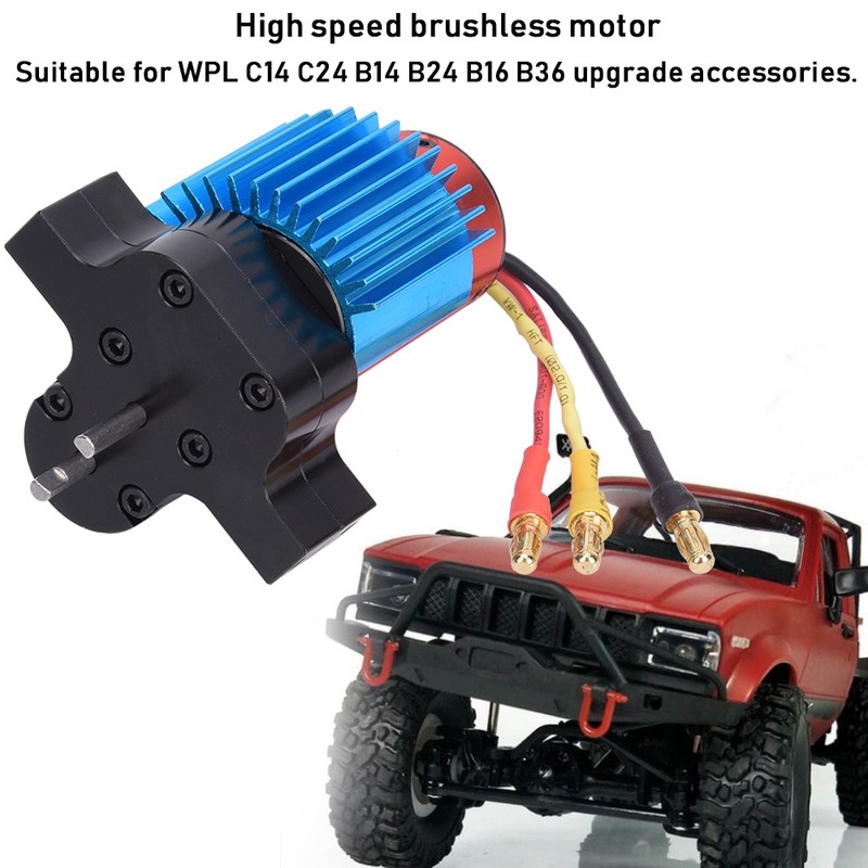 Metal Gearbox 380 High Speed Brushless Motor Fit for WPL