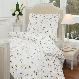 Tango Fleur Makosoft Seersucker Bed Linen Yellow 135 x 200 cm (2174-03 135 x 200)