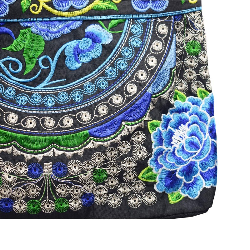Bolsos de mano clásico para mujer con bordado de hombro