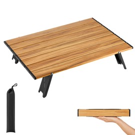ATEPA Ultralight Compact Small Camping Table, Backpacking Mini Small Folding Camping Side Table for Camp, Portable Table for Outdoor Picnic,Tent,Travel,Beach