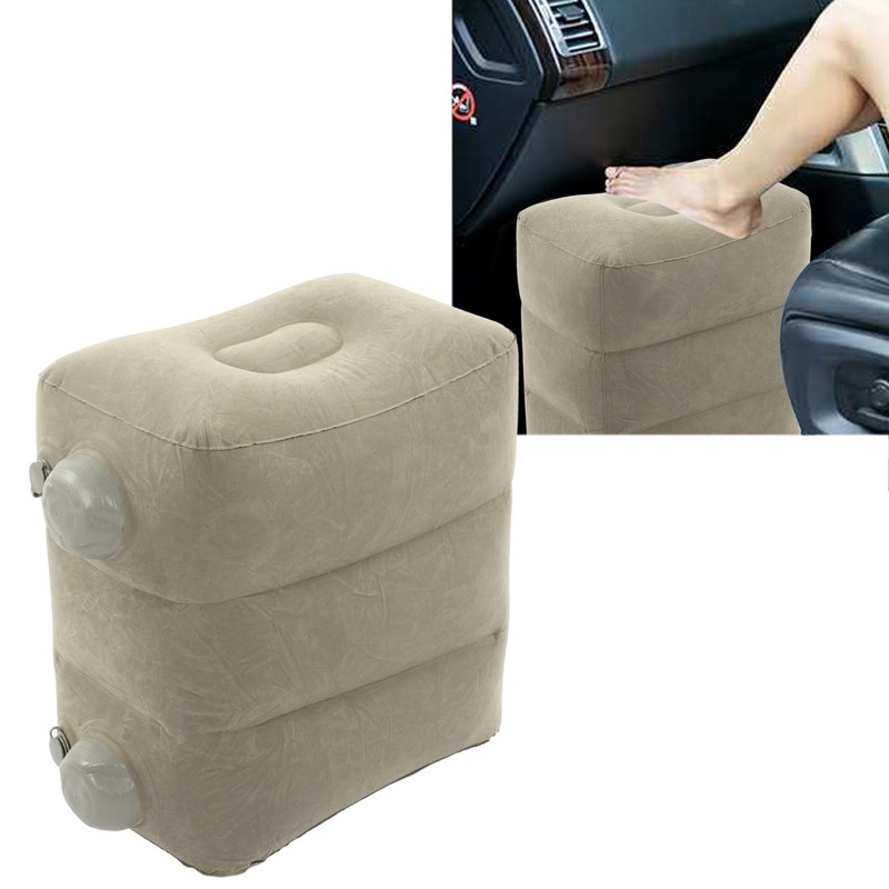 Inflatable Foot Rest Promote Blood Circulation Relieve Fatigue PVC Flocking