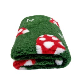 WOOF AND PUP | Non Slip Vet Bedding | Mushroom Toadstool | Machine Washable | UK Manufactured | Non-slip | Dog Bed | Whelping | Vet bed (Small 50cm x 75cm (20" x 30"))