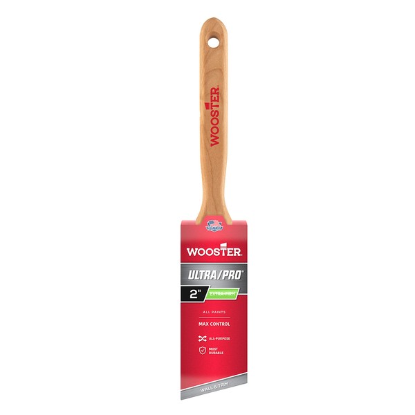 Wooster Brush 4153-2 Ultra/Pro Extra-Firm Lindbeck Angle Sash Paintbrush, 2-Inch, Black,Purple, No Color