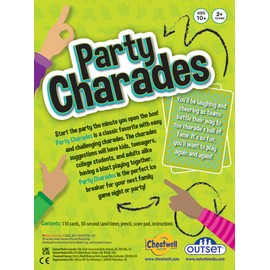 Cheatwell Games Party Charades Game – Contains 550 Charades – Great Family Game for 2 or More Players Ages 10 and up