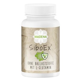 MADENA SiboEx intestinal bacteria complex without soluble fibre, 60 capsules with 10 bacterial strains (20 billion) including Bacillus coagulans, subtilis & clausii and L-glutamine, vegan