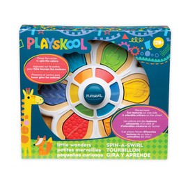 Playskool Little Wonders - Spin-A-Swirl - Infant Toddler Learning Puzzle Play Toy with Color Matching and Animals - for Toddlers Ages 12 Months and Up
