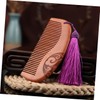 Outanaya 5pcs Sculptural Wood Hair Combs Delicate Handmade Design for