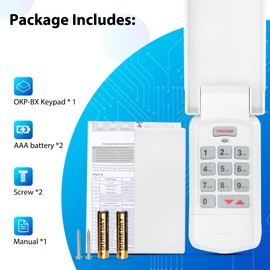 1 for Overhead Garage Door Opener Keypad, Compatible with All Overhead/Genie Garage Door Openers, for Model GK-R 37332R OKP-BX GK-BX GWKP, GWK-IC, ACSDG, ACSDA1, ACSD1G, B8QACSDA, B8QACSDA1