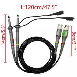 AideTek Ten 100MHZ Oscilloscope x1 x10 probes Tektronix HP 6100