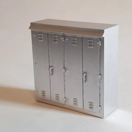 Jax Scale Models S Scale Model Railroad Signal Box and Battery Box 6-Pack