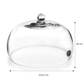Lacor 61816 Magic Food Smoker Bell, Glass