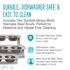 Messy Mutts Elevated Double Feeder with Stainless Bowls | Adjustable