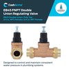 Cash Acme EB45 Pressure Regulating Valve, Double Union, 3/4 Inch