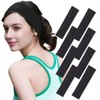 Tisoloow Headbands for Women Non Slip Elastic Sweat Hairbands Soft Fabric Hair Bands Workout Yoga Running Sport Thin Hair Wrap Hair Accessories 8 Pack Black One Size