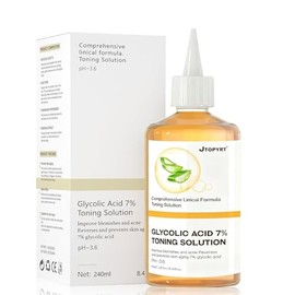 Ácido Glicólico 7% Toning Solución: 240ml Exfolia Rejuvenecimiento Tonificante Para Manchas Y Acné - Tónico de Uso Diario para Una Piel Más Radiante y
