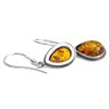Sterling Silver Amber Classic Teardrop Earrings