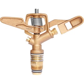IrrigationKing RK-30 3/4" Brass Impact Sprinkler with Nozzles - 11/64" x 1/8", NPT Male, 13.9 GSM Maximum Flow Rate