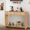 Entryway Table with Storage, Narrow Console Table with Drawers, 43.3'