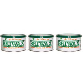 Briwax Darkbrown Brown Dark Furniture Wax, Cleans, Stains, and Polishes (Тhree Pаck)