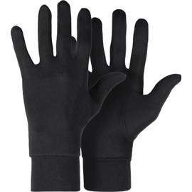 Roeckl Silk Liner Gloves, black, l