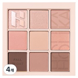 Holika Holika My Fave Mood Eye Palette, 12 Fall in Oat, 4 pieces / 홀리카홀리카 마이페이브 무드 아이 팔레트, 12 폴인오트, 4개